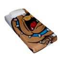 Bulldog-cartoon-illustration-11650862 Fitted Sheet (Single Size) View2