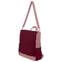 Crossbody Backpack In Blush & Burgundy by HWDesign