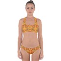 Floral folk damask pattern  Cross Back Hipster Bikini Set View1