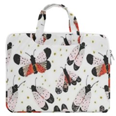 Butterfly Macbook Pro13  Double Pocket Laptop Bag by Sparkle