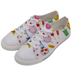 Summer-fair-food-goldfish Copy Copy Men s Low Top Canvas Sneakers