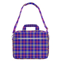 Tartan 2 Macbook Pro Shoulder Laptop Bag  by tartantotartanspink2