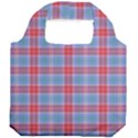 Pink Tartan 5 Foldable Grocery Recycle Bag View2