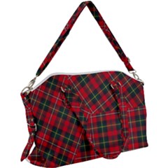 Boyd Modern Tartan Canvas Crossbody Bag by tartantotartansred2