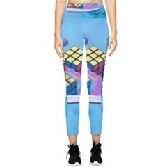 Floating-cubes-on-blue Backgrounderaser 20220422 203144521 Backgrounderaser 20220422 203216276 Pocket Leggings  by marthatravis1968