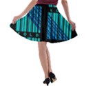 Folding For Science A-line Skater Skirt View2