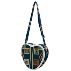 Abstract Pattern Geometric Backgrounds   Heart Shoulder Bag by Eskimos