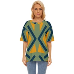 Abstract Geometric Design    Oversized Basic Tee