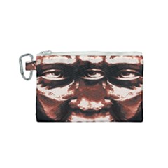 Creepy Head Portrait Artwork Canvas Cosmetic Bag (small) by dflcprintsclothing