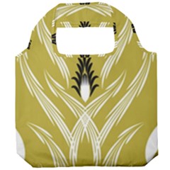 Folk Flowers Print Floral Pattern Ethnic Art Foldable Grocery Recycle Bag by Eskimos