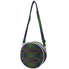 Paris Words Motif Colorful Pattern Crossbody Circle Bag by dflcprintsclothing