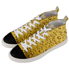 Beer Bubbles Men s Mid-top Canvas Sneakers by Wegoenart