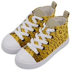 Beer Bubbles Kids  Mid-top Canvas Sneakers by Wegoenart