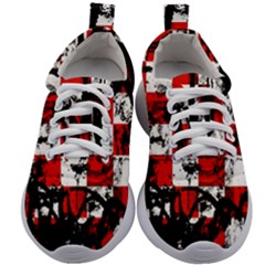 Emo Scene Graffiti Kids Athletic Shoes by ArtistRoseanneJones