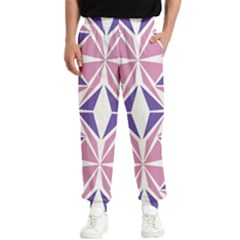 Abstract Pattern Geometric Backgrounds  Men s Elastic Waist Pants