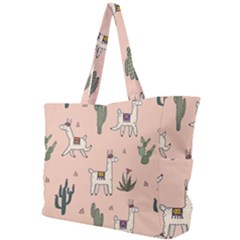 Llamas+pattern Simple Shoulder Bag by Jancukart