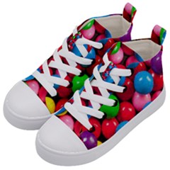 Bubble Gum Kids  Mid-top Canvas Sneakers by artworkshop