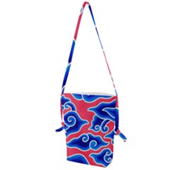 Batik Megamendung Folding Shoulder Bag by artworkshop