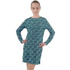 Bubble Wrap Long Sleeve Hoodie Dress by artworkshop