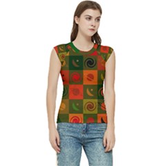 Space Pattern Multicolour Women s Raglan Cap Sleeve Tee