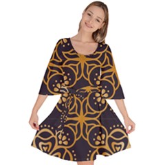 Muster Velour Kimono Dress by zappwaits