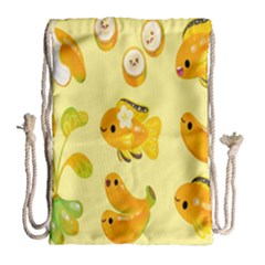 Banana Cichlid Drawstring Bag (large) by artworkshop