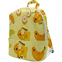 Banana Cichlid Zip Up Backpack by artworkshop