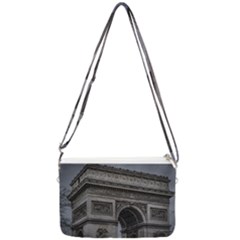 Triumph Arch, Paris, France016 Double Gusset Crossbody Bag by dflcprintsclothing