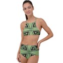 Abstract pattern geometric backgrounds High Waist Tankini Set View1