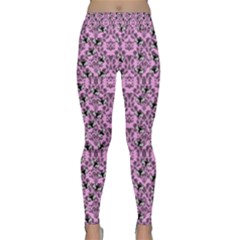 Pink Bat Classic Yoga Leggings by NerdySparkleGoth