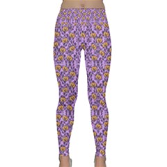 Purple Jack Lightweight Velour Classic Yoga Leggings by NerdySparkleGoth