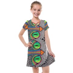 Alice In Wonderland Cat Kids  Cross Web Dress