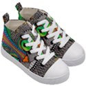 Alice In Wonderland Cat Kids  Mid-Top Canvas Sneakers View3