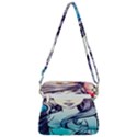 Beautifull Ariel Little Mermaid  Painting Zipper Messenger Bag View3