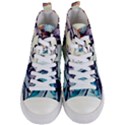 Beautifull Ariel Little Mermaid  Painting Women s Mid-Top Canvas Sneakers View1