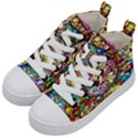 Character Disney Stained Kids  Mid-Top Canvas Sneakers View2