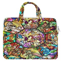 Character Disney Stained Macbook Pro13  Double Pocket Laptop Bag by artworkshop