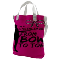 Bow To Toe Cheer Canvas Messenger Bag by artworkshop