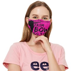 Bow To Toe Cheer Fitted Cloth Face Mask (adult) by artworkshop