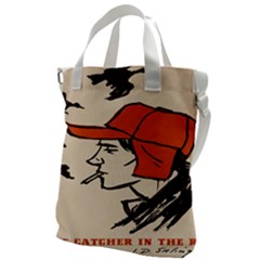 Catcher In The Rye Canvas Messenger Bag by artworkshop