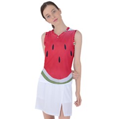 Watermelon Pillow Fluffy Women s Sleeveless Sports Top by artworkshop