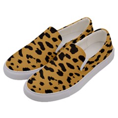 Animal Print - Leopard Jaguar Dots Men s Canvas Slip Ons by ConteMonfrey