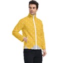 Hexagons Yellow Honeycomb Hive Bee Hive Pattern Men s Bomber Jacket View2