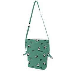 Pandas Pattern Folding Shoulder Bag by artworkshop