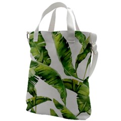 Sheets Tropical Plant Palm Summer Exotic Canvas Messenger Bag by artworkshop