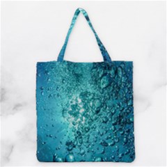 Bubbles Water Bub Grocery Tote Bag by artworkshop