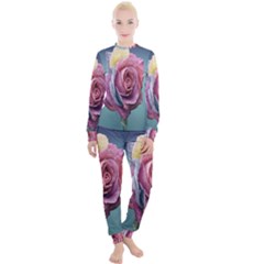 Rose Flower Love Romance Beautiful Women s Lounge Set