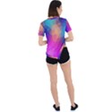 Triangles Polygon Color Asymmetrical Short Sleeve Sports Tee View4