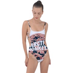 Arctic Monkeys Colorful Tie Strap One Piece Swimsuit