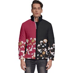 Poker Men s Puffer Bubble Jacket Coat by flowerland